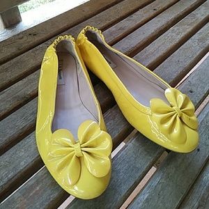 LK Bennett yellow flats